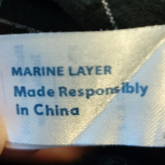 ​Marine Layer Allison Pant XS Black Tencel Elastic Waist Minimalist Quiet Luxury - Picture 7 of 9